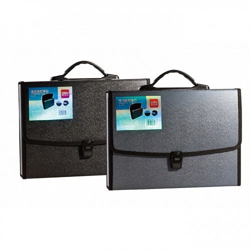 Чанта за документи Deli New York, E5577, 7 отделения и индекси, PP, зелена — Joya.bg 1