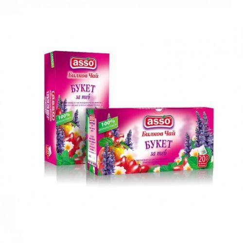 Чай ASSO Букет, кутия 20 бр. х 1.2 г — Joya.bg