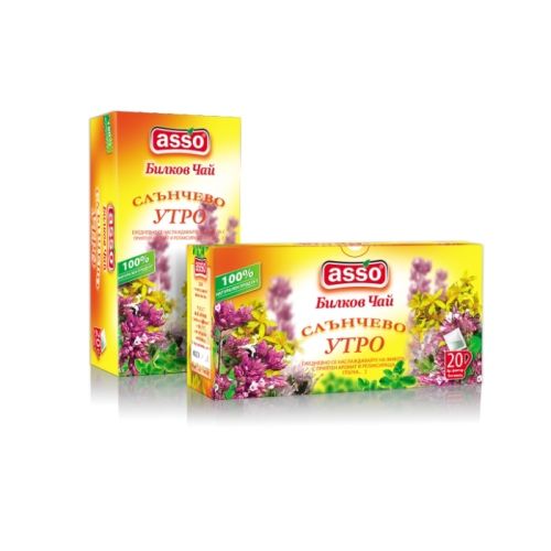 Чай ASSO Слънчево утро, кутия 20 бр. х 1.2 г — Joya.bg