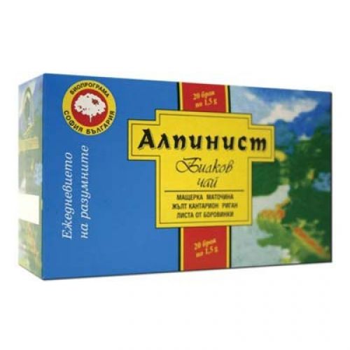Чай Биопрограма Алпинист, кутия 20 пак. х 1.5 г — Joya.bg 1
