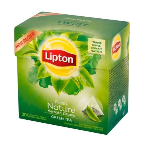 Чай Lipton Pyramids зелен, кутия 20 бр. x 1.5 г — Joya.bg