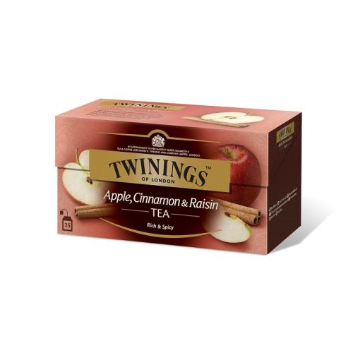 Чай Twinings Ябълка, канела и стафиди, кутия 25 бр. х 2 г — Joya.bg
