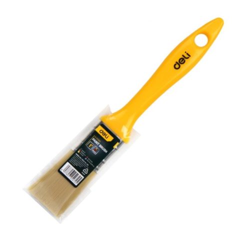 Четка за боядисване Deli TOOLS EDL509151, PET дръжка, 1&quot;/25.4 мм, жълта — Joya.bg 1