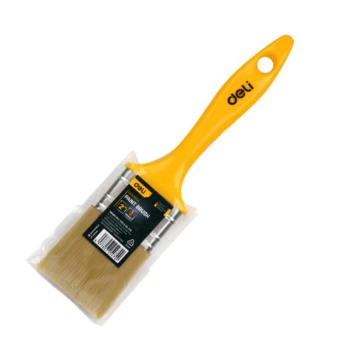 Четка за боядисване Deli TOOLS EDL509153, PET дръжка, 2&quot;/50.8 мм, жълта — Joya.bg 1