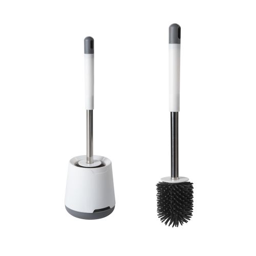 Четка за тоалетна Haug с поставка комплект, h43 см, d7 см, с TPE гумена четка и дръжка от стомана 1