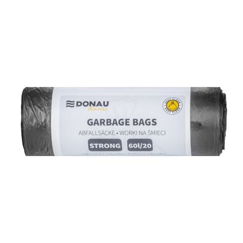 Чували за смет DONAU HOME, LDPE 20 mic, 60 л, 57х70 см, черни, 20 бр. 1