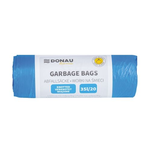 Чували за смет с дръжки DONAU HOME, LDHD 13 mic, 35 л, 50х65 см, сини, 20 бр. 1