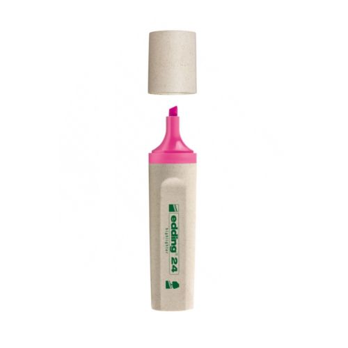 Текстмаркер edding 24 EcoLine, скосен връх 2-5 мм, розов