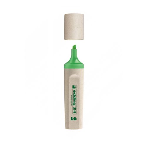 Текстмаркер edding 24 EcoLine, скосен връх 2-5 мм, зелен