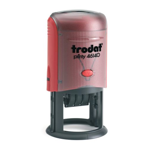 Датник Trodat Printy 46140 с цифри, височина на шрифта 3 мм, кръгъл, D40, черен тампон 1