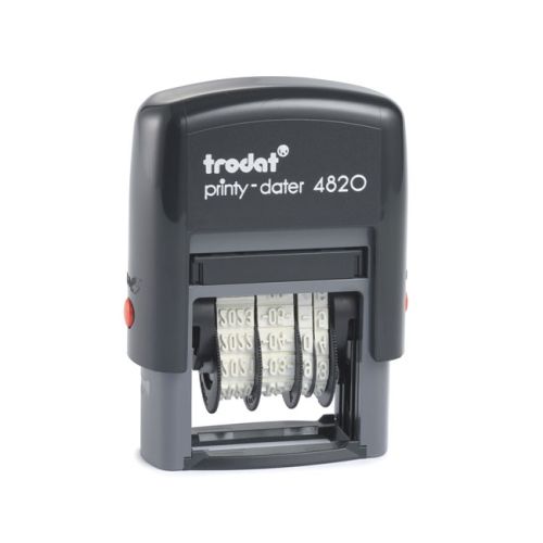 Датник Trodat Printy 4820 с цифри, височина на шрифта 4 мм, син тампон 1