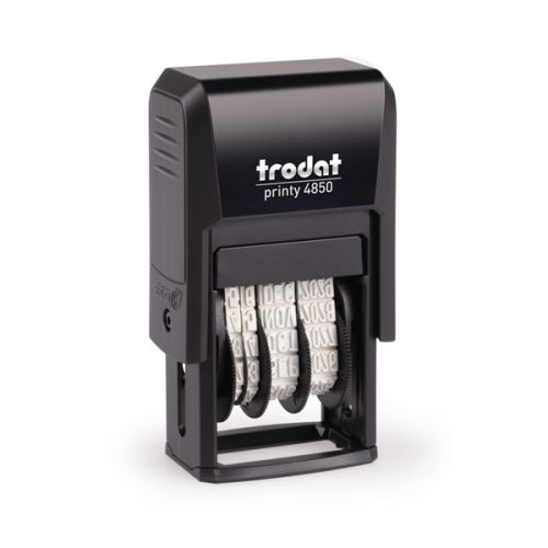 Датник Trodat Printy 4850 с цифри, височина на шрифта 3.8 мм, клише 25х5 мм, син тампон — Joya.bg 1
