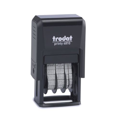 Датник Trodat Printy mini 4810 с цифри, височина на шрифта 3.8 мм, черен тампон