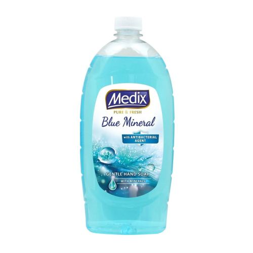 Течен сапун Medix Pure&Fresh Blue Mineral, аромат на море, пълнител, 800 мл