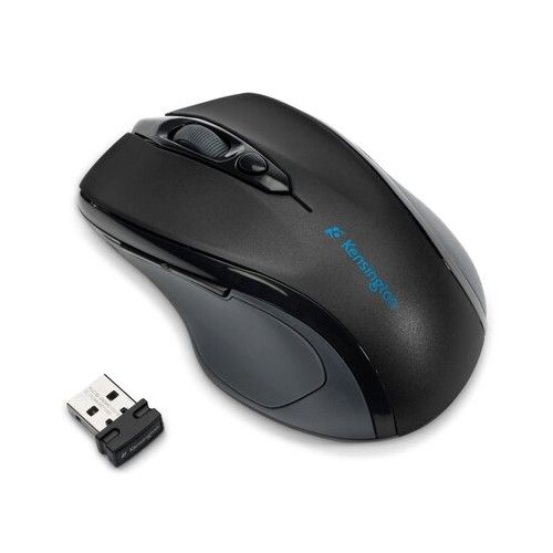 Безжична мишка Kensington K72405EU, USB, 800/1200/1600 dpi, 3 бутона, безшумна, черна