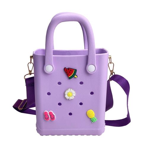 Детска чанта Cactus CROQBAG, CT9560B-08, с дръжка и презрамка, 4 CROQ, EVA материал, 16x20см, лилава 1