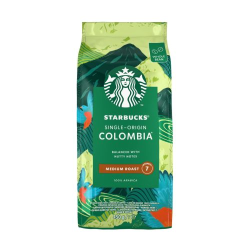 Кафе Starbucks Single-Origin Colombia, на зърна, пакет, 450г