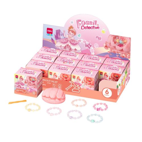 Дисплей с комплект за изкопаване Deli Genius EH765 награда гривна, 6 модела, с аксесоари, 12 броя — Joya.bg 1