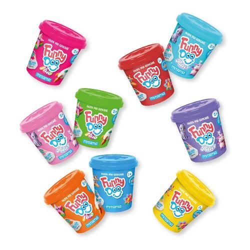 Дисплей с моделин MITAMA Funny Doo, 9 цвята х 120 г, 36 броя 1