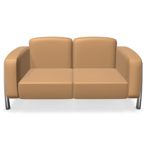 Диван Classic двуместен, 1470х880х770 мм, тапицерия кожа Fine Leather(5)LE06, цвят пясъчножълт 1