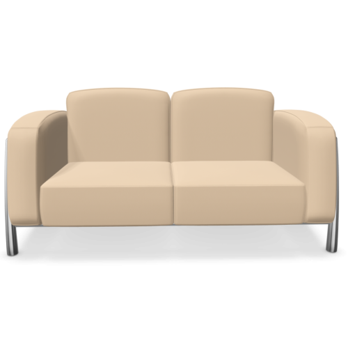 Диван Classic двуместен, 1470х880х770 мм, тапицерия кожа Fine Leather(5)SD06, цвят слонова кост 1