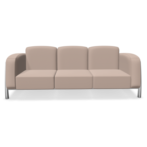 Диван Classic, триместен, 1810х880х770хмм, тапицерия кожа Fine Leather(5)SD18, бежова 1