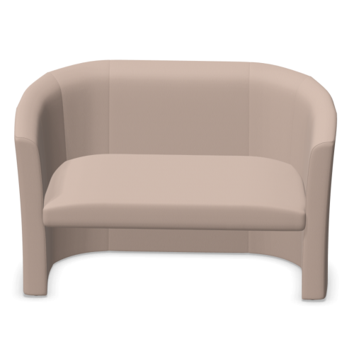 Диван Club-Duo, двуместен, 1290х630х770 мм, тапицерия кожа Fine Leather(5)SD18, бежова 1