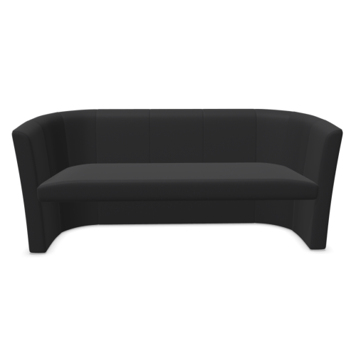 Диван Club-Trio, триместен, 1790х630х770 мм, тапицерия кожа Fine Leather(5)SD01, черна 1