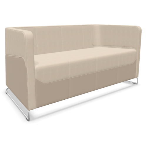 Диван Granite, двуместен, 1470х880х700 мм, тапицерия екокожа Valensia(2)VL1048/VL1020, бежова 1