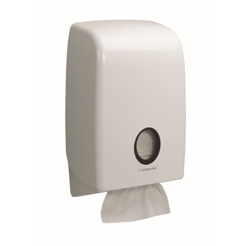 Дозатор за кърпи за ръце Kimberly-Clark Aquarius 6945, пластмасов, бял, 399х265х136 мм — Joya.bg 1