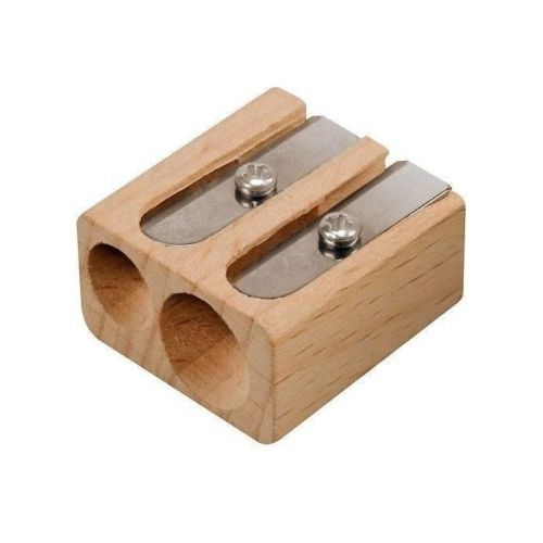 Двойна острилка LYRA Graduate, ф8/11 мм, 25х25х15 мм, дървена 1