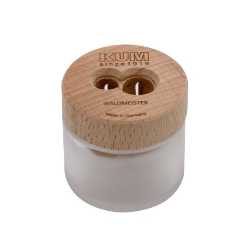 Двойна острилка със стъклен контейнер KUM Waldmeister, ф 8/11 мм, дървена — Joya.bg 1