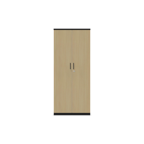 Двукрилен гардероб Easy Space D2, 800х445х1895мм, ПДЧ 25 мм, черна дръжка, дъб Кайзерберг и графит 1