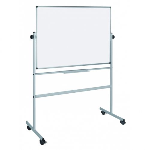 Двустранна бяла дъска Bi-Office REVOLVER, 1800x1200 мм, метална стойка на колела — Joya.bg 1