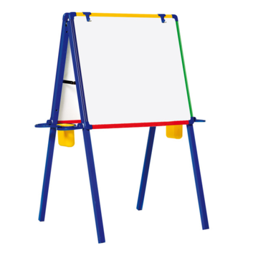 Двустранна бяла магнитна дъска Bi-Office Schoolmate, 1090х620х800 мм, цветна рамка, на стойка — Joya.bg 1