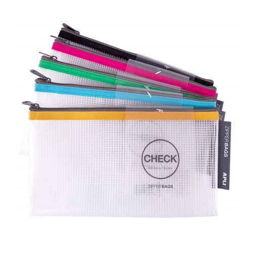 Джоб с цип APLI, DL+, 230х130 мм, материал EVA, прозрачен 1