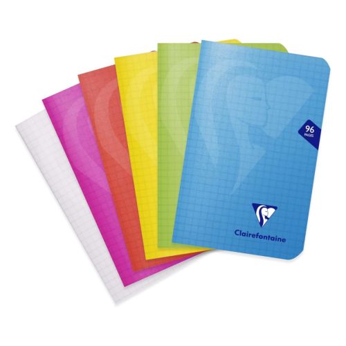 Джобен бележник Clairefontaine Mimesys, A6, 48 л., малки квадратчета, офсет 90 г, PP корица — Joya.bg