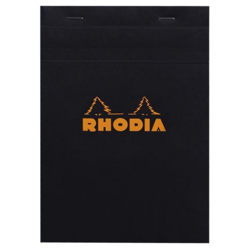 Пад с телчета RHODIA Black N°16, A5, 80 л., каре 5x5 мм 80 г, хартия Clairefontaine 80 г
