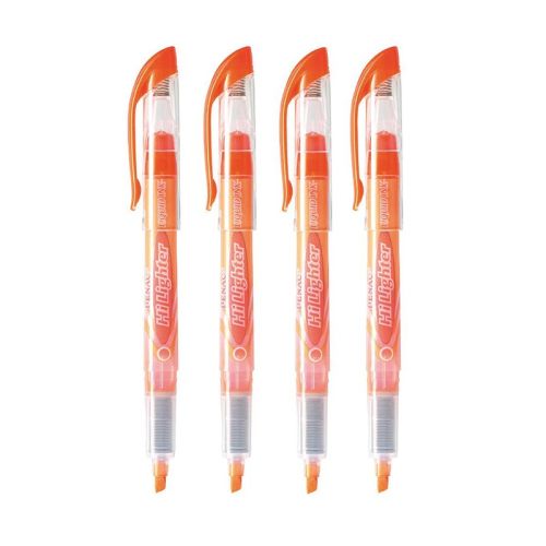 Текстмаркер с течно мастило Penac Hi Lighter, скосен връх 1-4 мм, оранжев