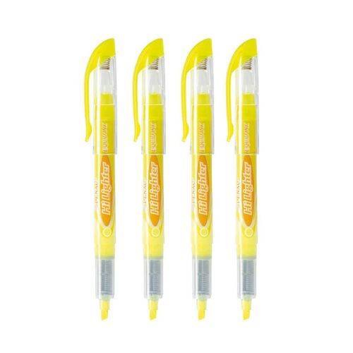 Текстмаркер с течно мастило Penac Hi Lighter, скосен връх 1-4 мм, жълт