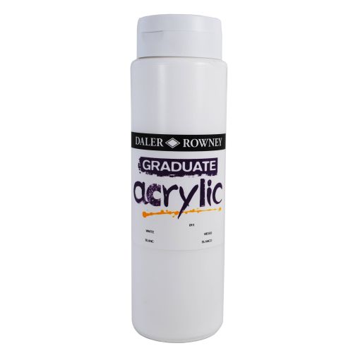Акрилна боя DALER-ROWNEY Graduate, 500 мл, бяло (White)
