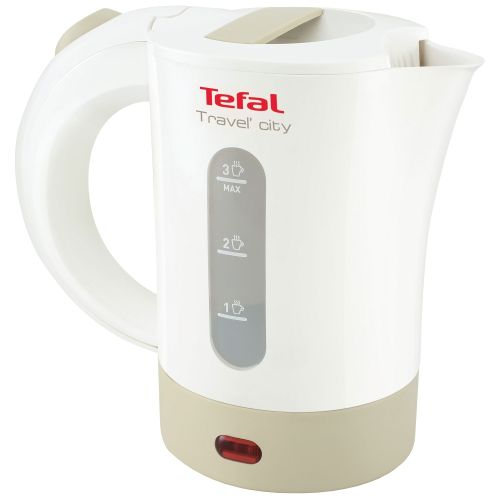 Електрическа кана Tefal, TRAVEL CITY2 KO120130, 1200 W, 500 мл, бяло-сива — Joya.bg 1