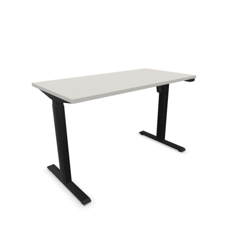 Електрическо бюро eComo Sit-Stand, черна рамка, 1200х600 мм, ПДЧ 25мм,платиненосиво — Joya.bg 1