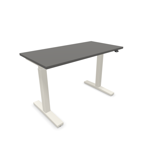 Електрическо бюро eUP2, бяла рамка, 1200х600 мм,ПДЧ 25 мм, тъмносиво — Joya.bg 1