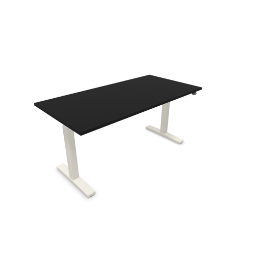 Електрическо бюро eUP2, бяла рамка,  1600х800 мм,ПДЧ 25 мм, черно — Joya.bg 1