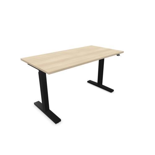 Електрическо бюро eUP2, черна рамка, 1400х700 мм,ПДЧ 25 мм, акация — Joya.bg 1