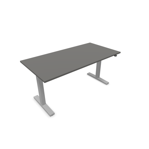 Електрическо бюро eUP2, сива рамка,  1600х800 мм,ПДЧ 25 мм, тъмносиво — Joya.bg 1