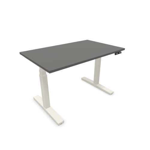 Електрическо бюро eUP3, бяла рамка, 1200х750 мм,ПДЧ 25 мм, тъмносиво — Joya.bg 1