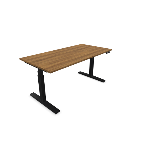 Електрическо бюро eUP3, черна рамка,  1600х800 мм,ПДЧ 25 мм, орех Дижон — Joya.bg 1