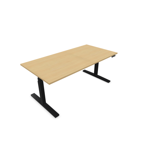 Електрическо бюро eUP3, черна рамка,  1800х900 мм,ПДЧ 25 мм, клен — Joya.bg 1